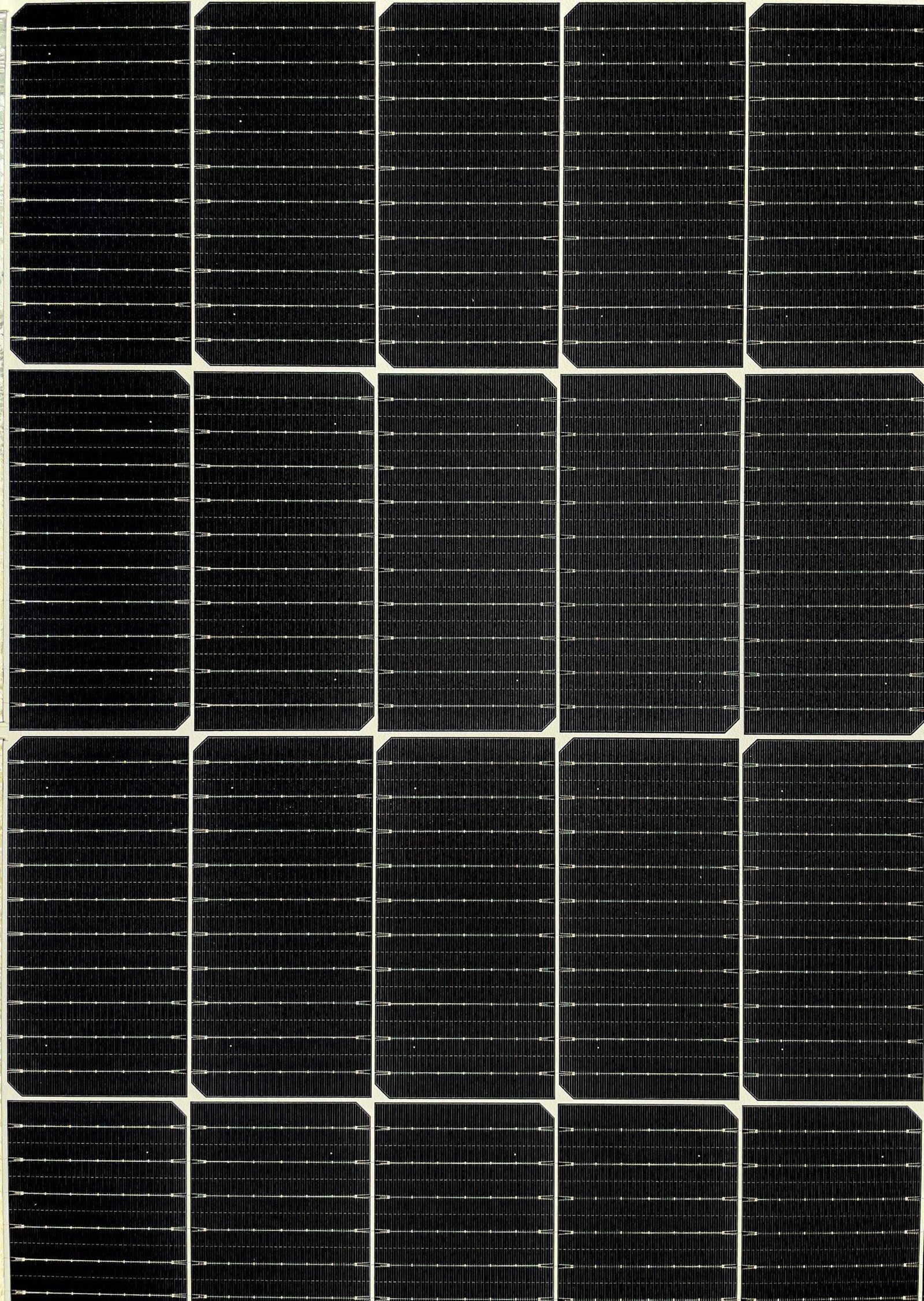 A black and white photo of a solar panel