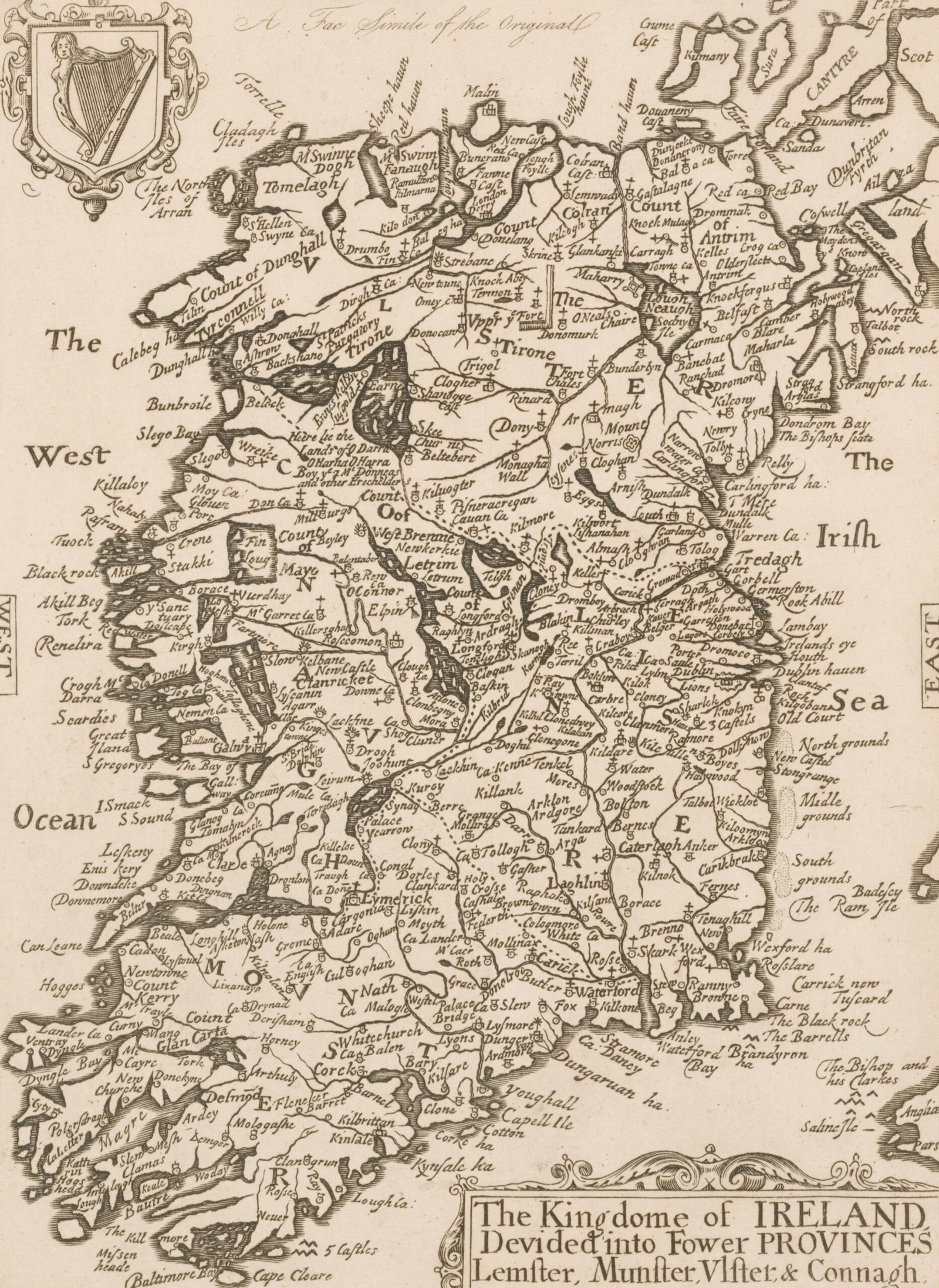 An old map of ireland