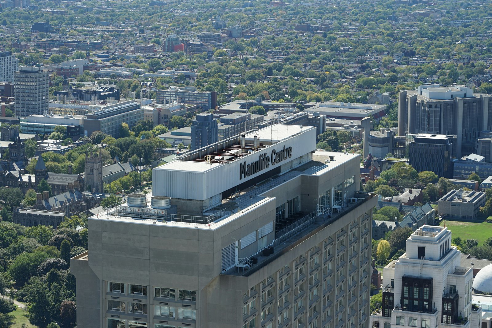 a high angle view of a building