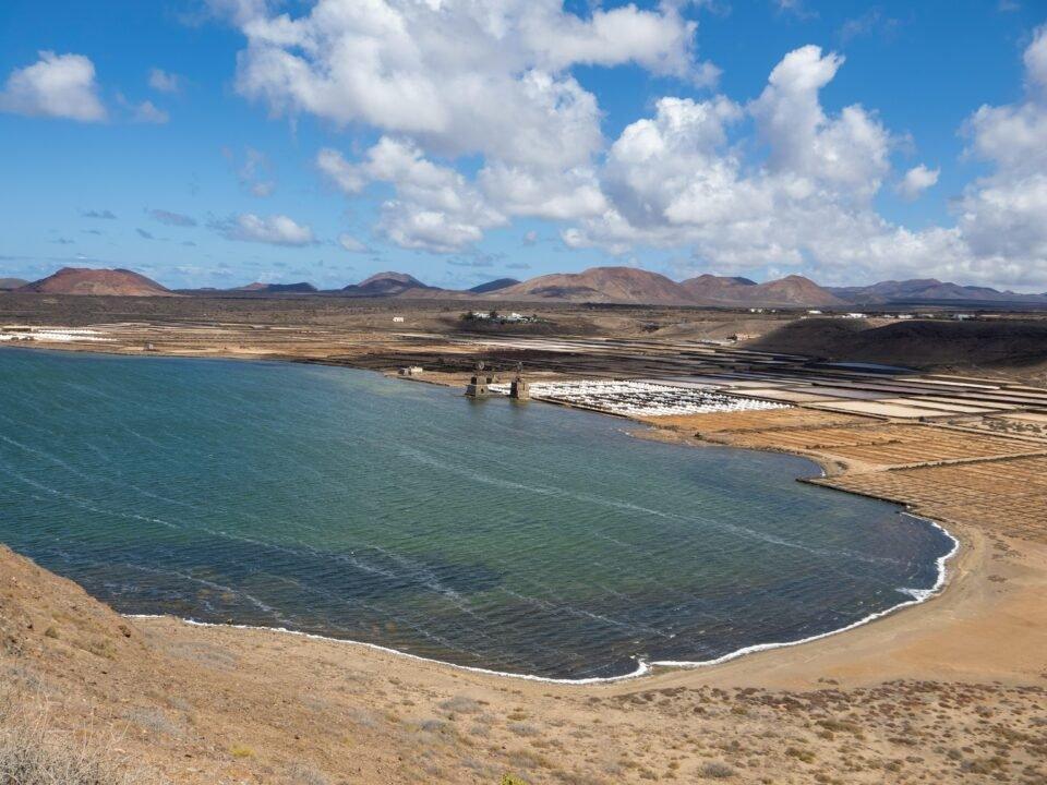 a large body of water surrounded by mountains