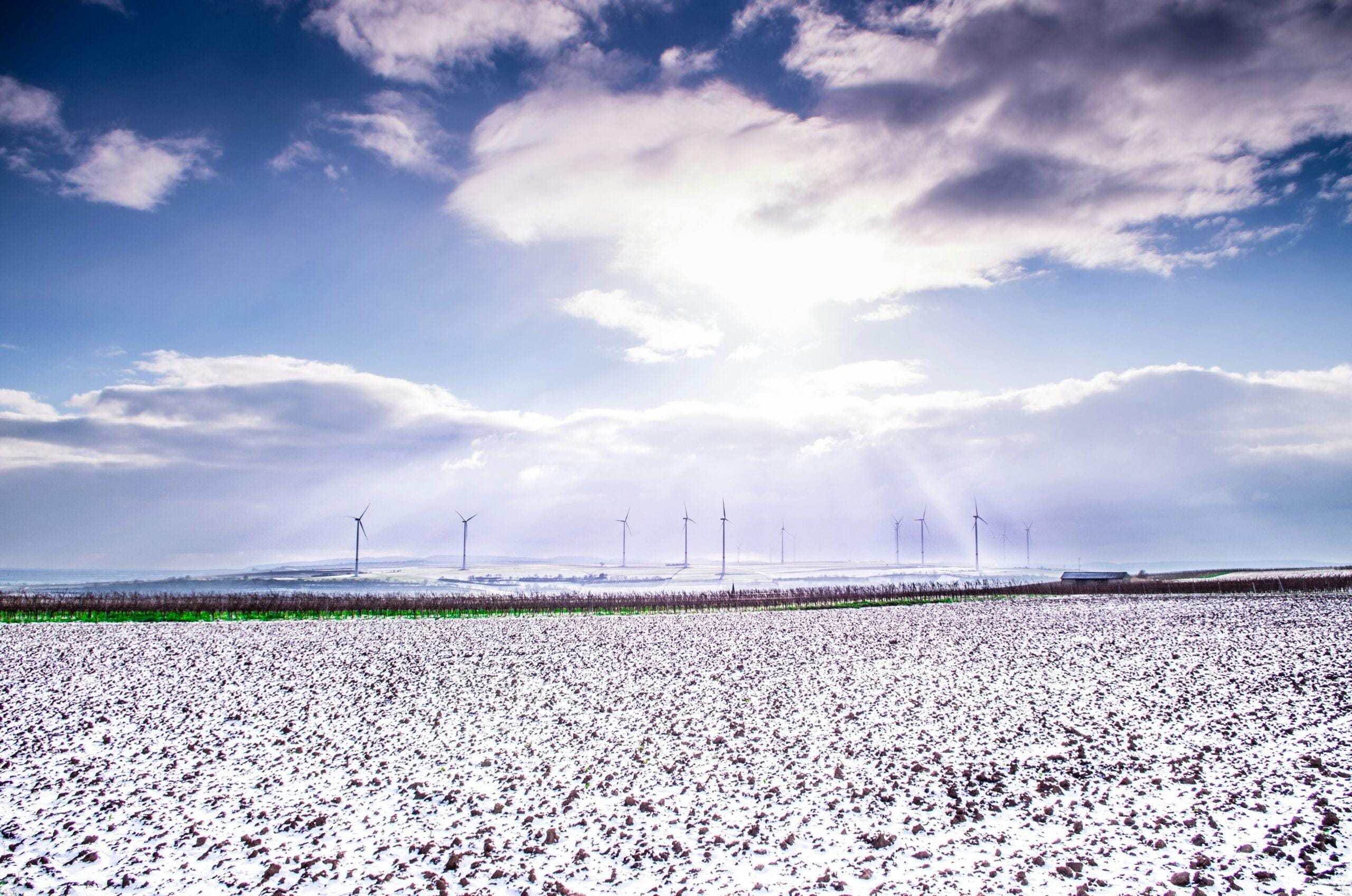 several gray windmill during daytime photography